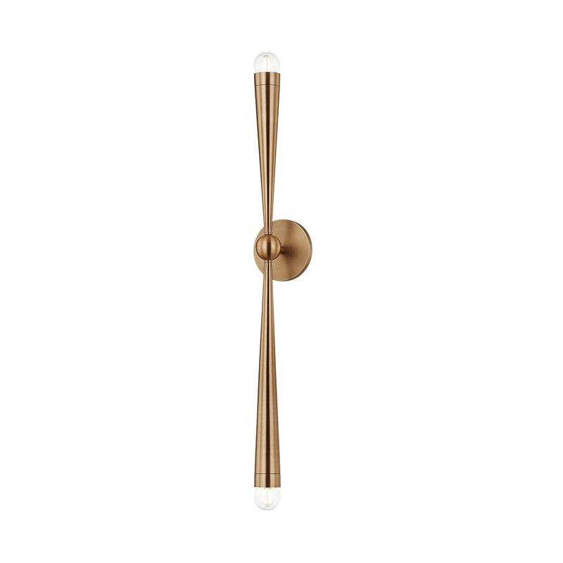 Two Light Wall Sconce from the Keanu Collection in Patina Brass Finish by Troy Lighting