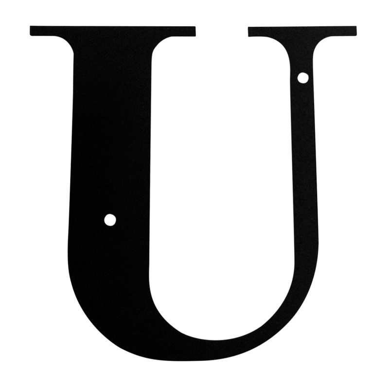 Village Wrought Iron LET-U-M Letter U Medium