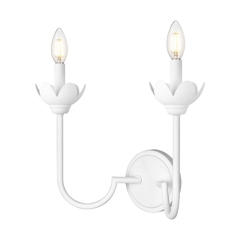 Allistair 2-Light Wall Sconce Textured White