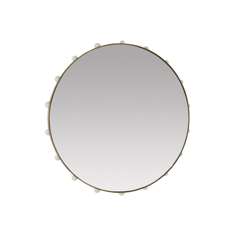 Arteriors WMI40 Estera Mirror Antique Brass/White/Plain