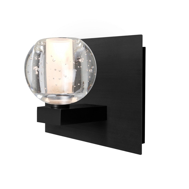 Besa 1WF-BOCABB-LED-BK Besa Boca 3 Vanity LED Wall Sconce Black