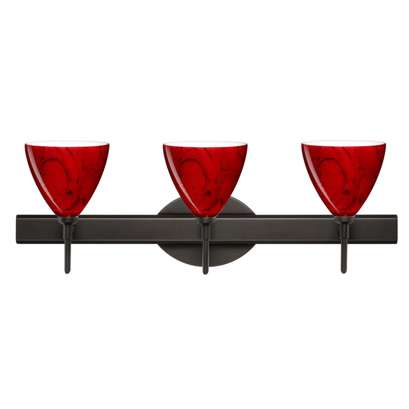 Besa 3SW-1779MA-BR Mia Three Light Wall Sconce Bronze