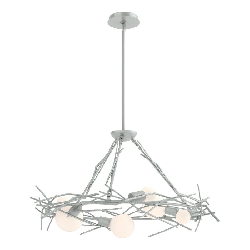 Brindille 6-Light Circular Pendant Vintage Platinum