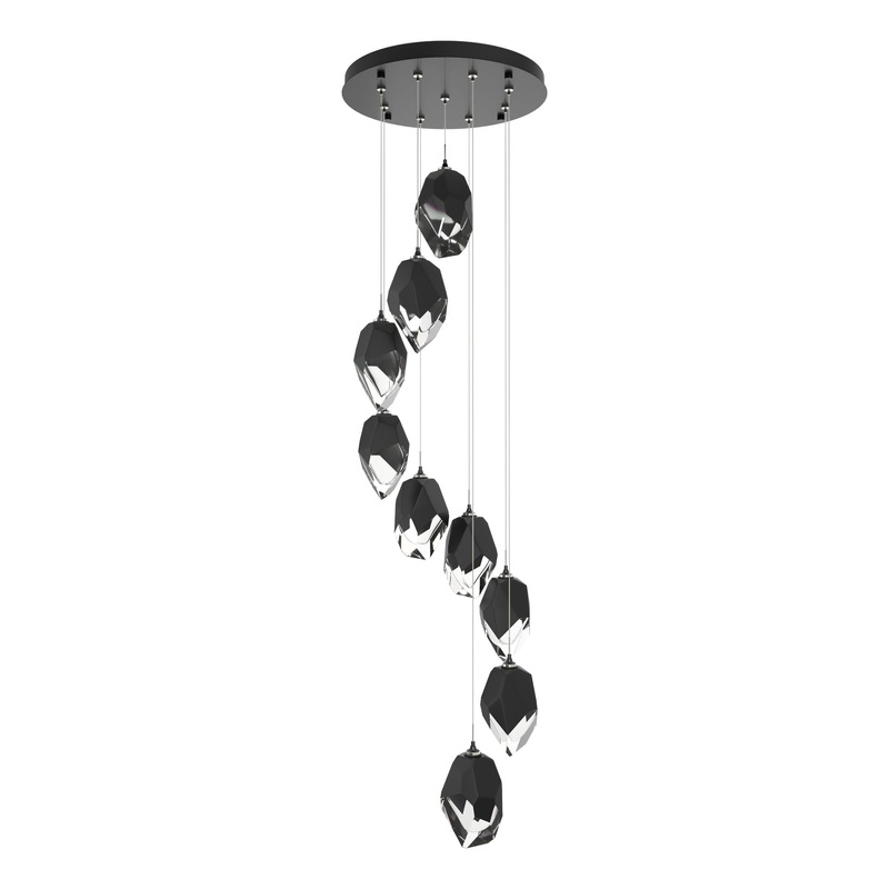 Chrysalis 9-Light Large Crystal Pendant Ink Black Crystal (BP)