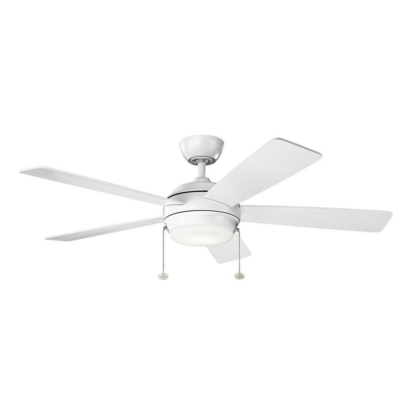 Kichler 330174MWH 52″ Ceiling Fan, Matte White