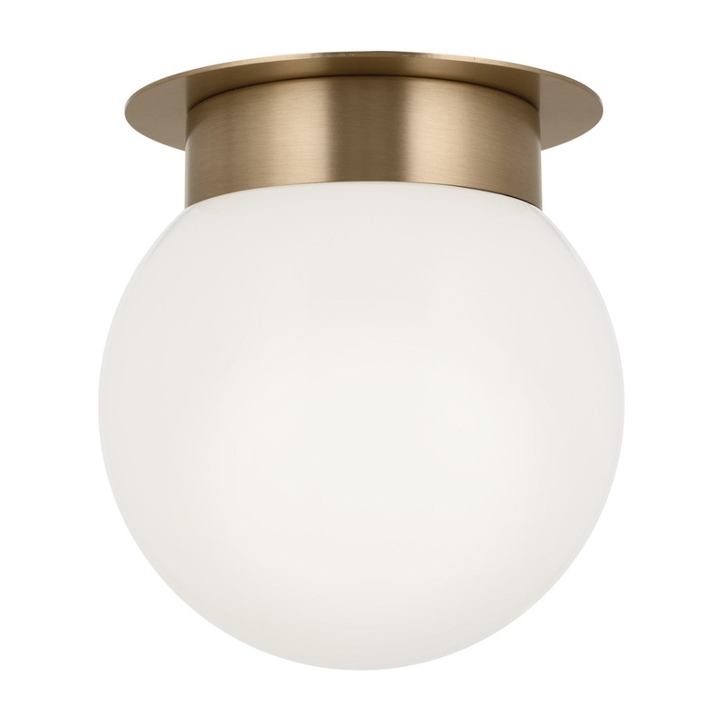 Kichler 52586CPZ One Light Flush Mount, Champagne Bronze