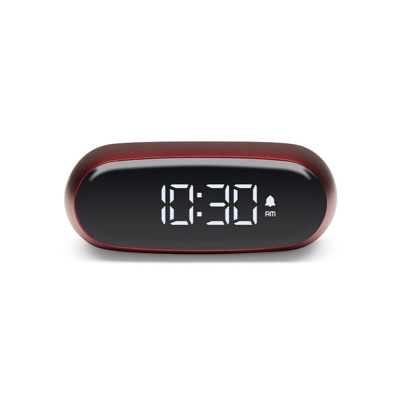 Lexon Minut Mini Alarm Clock – Red