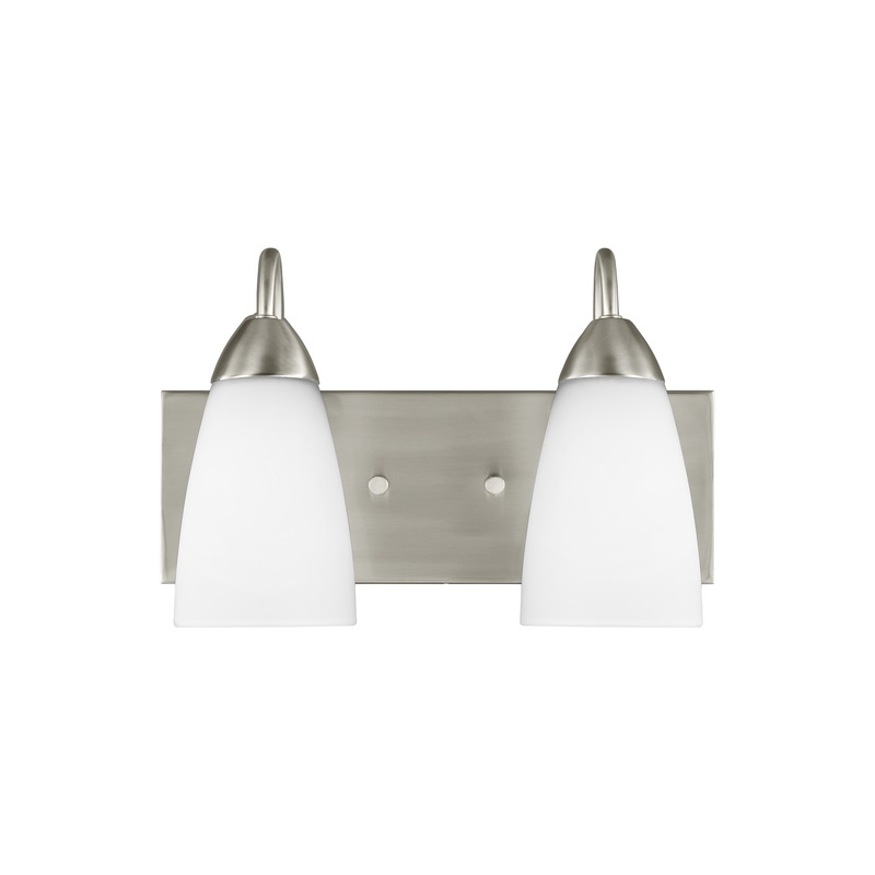 Seville Two Light Wall / Bath Brushed Nickel None