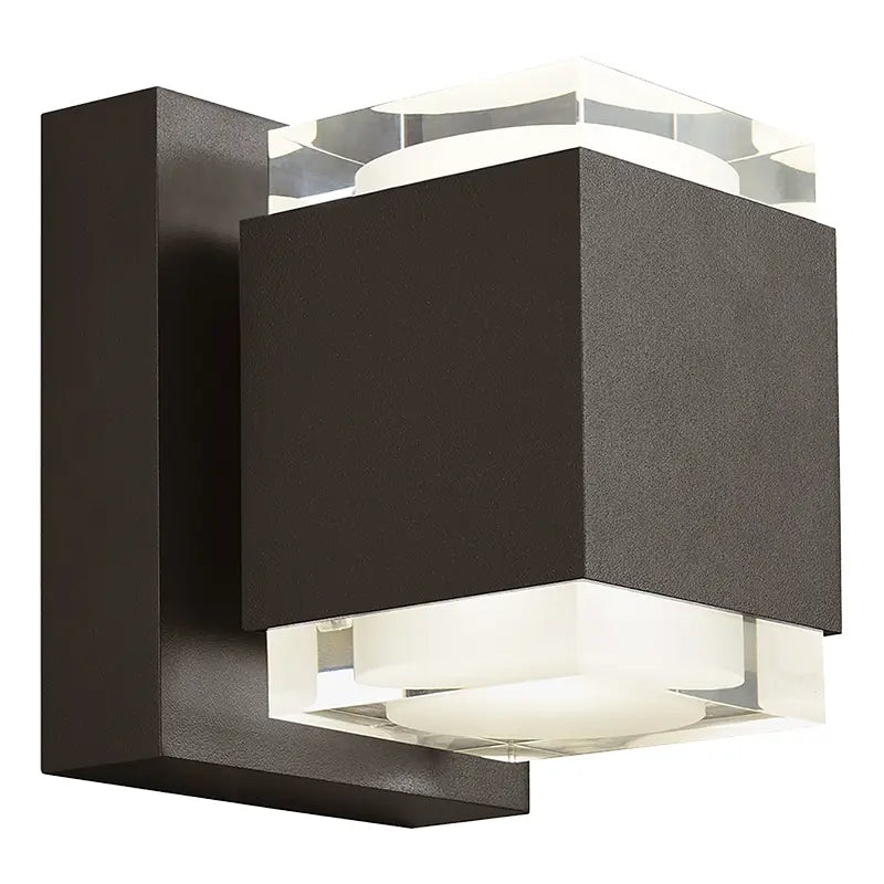 Voto 8 Outdoor Wall Up & Downlight Bronze In-Line Fuse + Surge Protection