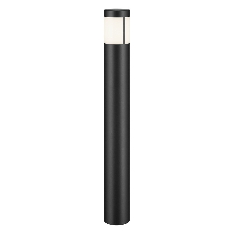12 Volt LED 24″ Round Bollard Textured Black 3000K