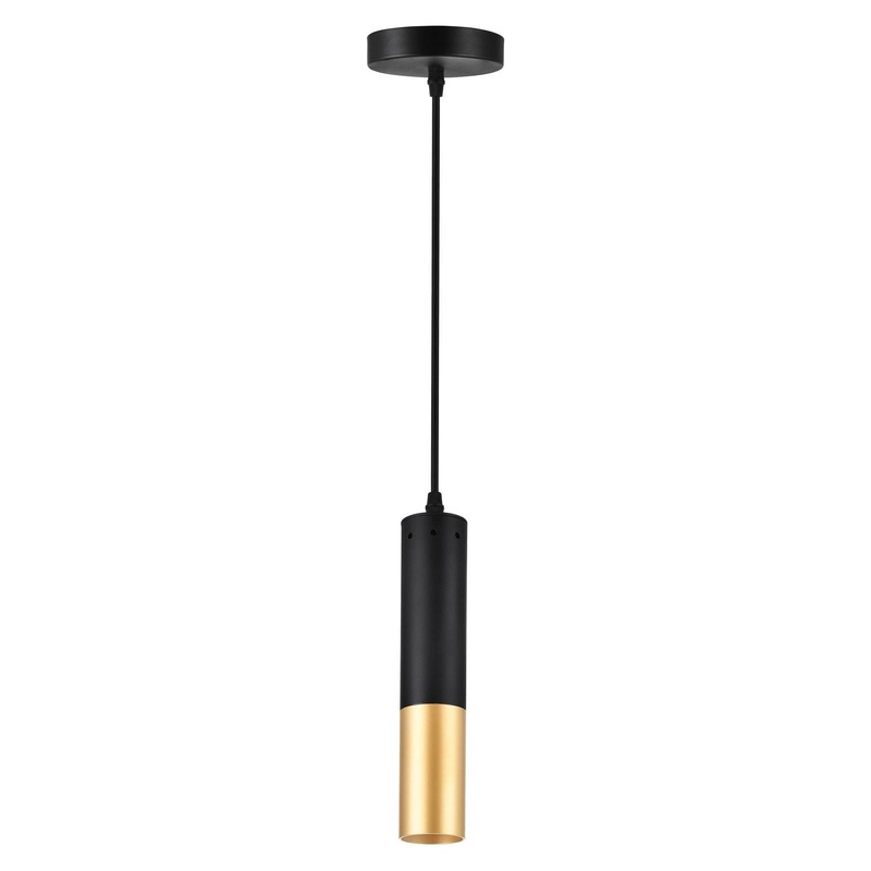 Anem Mini Pendant Matte Black & Satin Gold