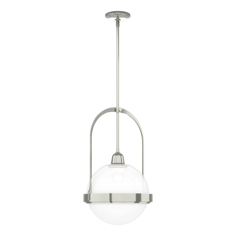 Atlas Pendant Sterling Opaline Glass (WF)