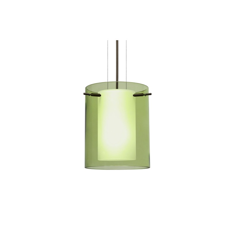 Besa 1KG-L00607-LED-BR Pahu One Light Pendant Bronze