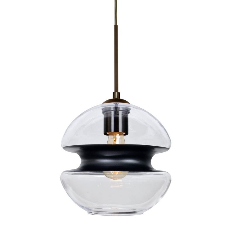 Besa J-HULA8BK-EDIL-BR Hula 8 One Light Pendant Bronze