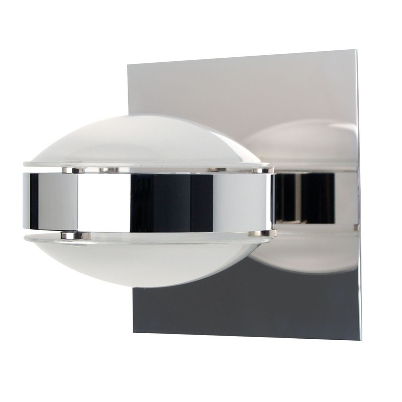 Besa OPTOS1W-FRFR-CR Optos One Light Wall Sconce Chrome