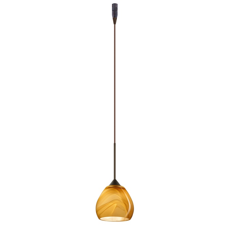 Besa RXP-5605HN-BR Tay Tay One Light Pendant Bronze