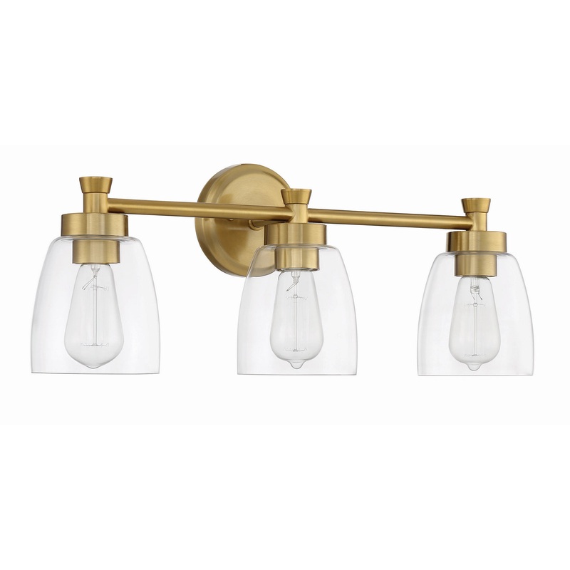 Craftmade 12724SB3 Henning Three Light Vanity Satin Brass