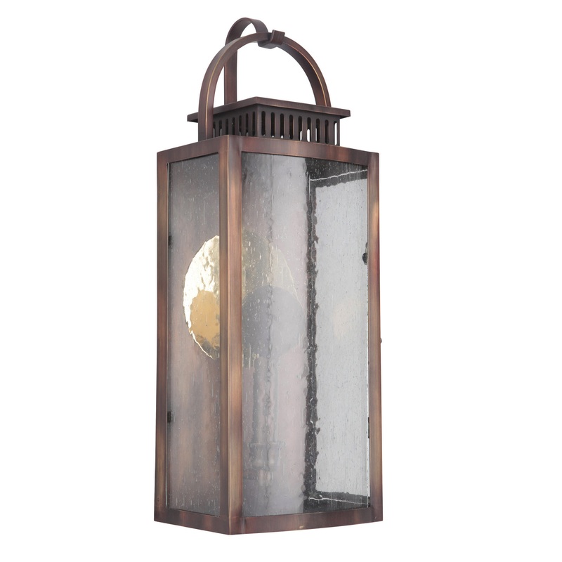 Craftmade ZA1512-WC-LED Hearth One Light Pocket Lantern Weathered Copper (Discontinued)