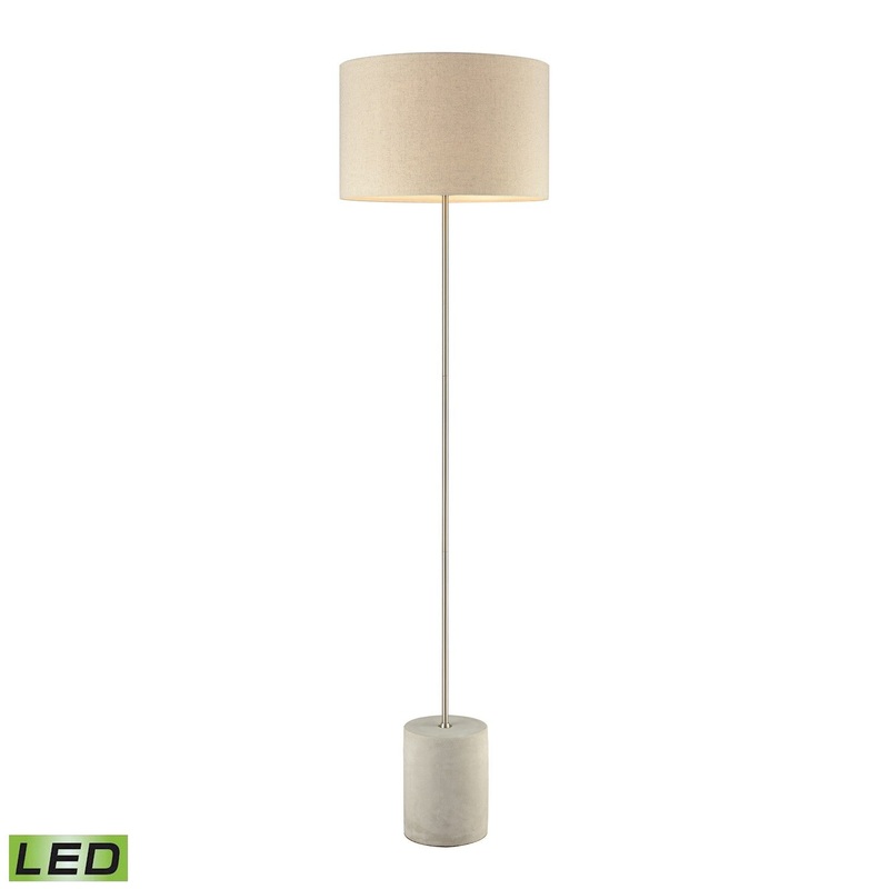 ELK Home D3452-LED Katwijk LED Floor Lamp Polished Concrete