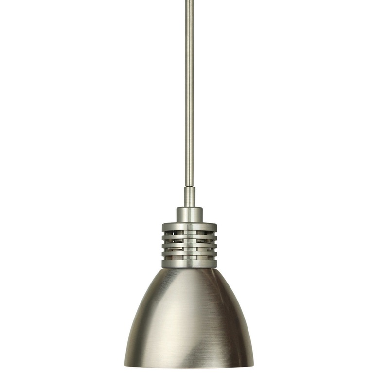 One Light Pendant from the Action Collection in Satin Nickel Finish by Stone Lighting