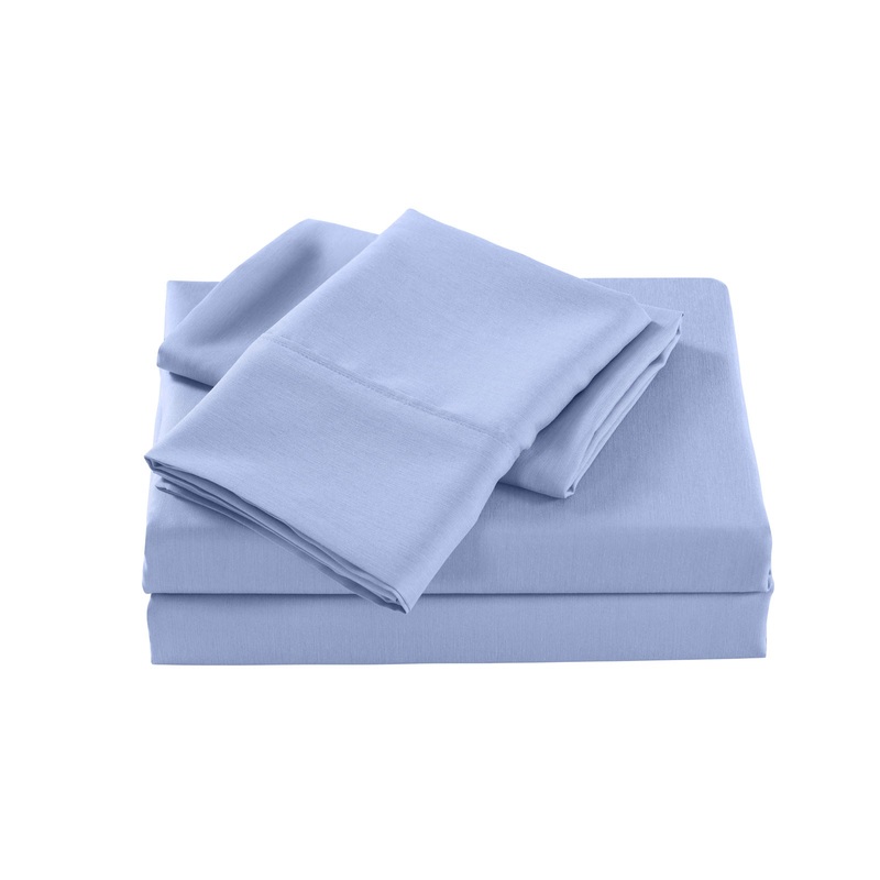 Royal Comfort 2000 Thread Count Bamboo Cooling Sheet Set Ultra Soft Bedding – King – Light Blue