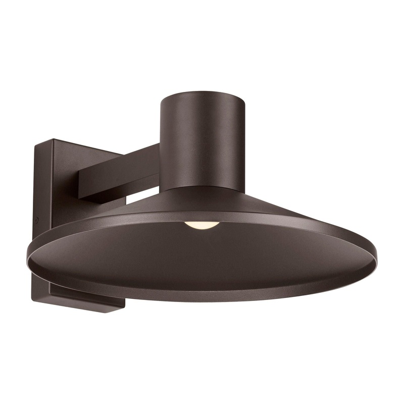 Ash 16 Outdoor Wall Bronze with Dome Lens 3000K / 8W (Low Output) None