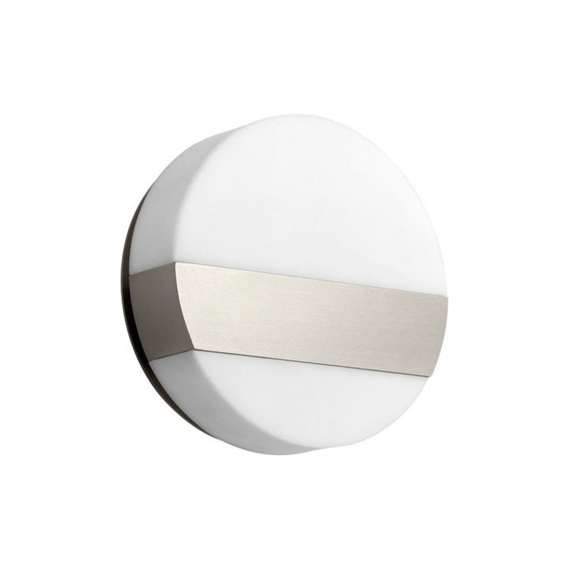 Aurora Single-Light 6″ Wall Sconce – Satin Nickel