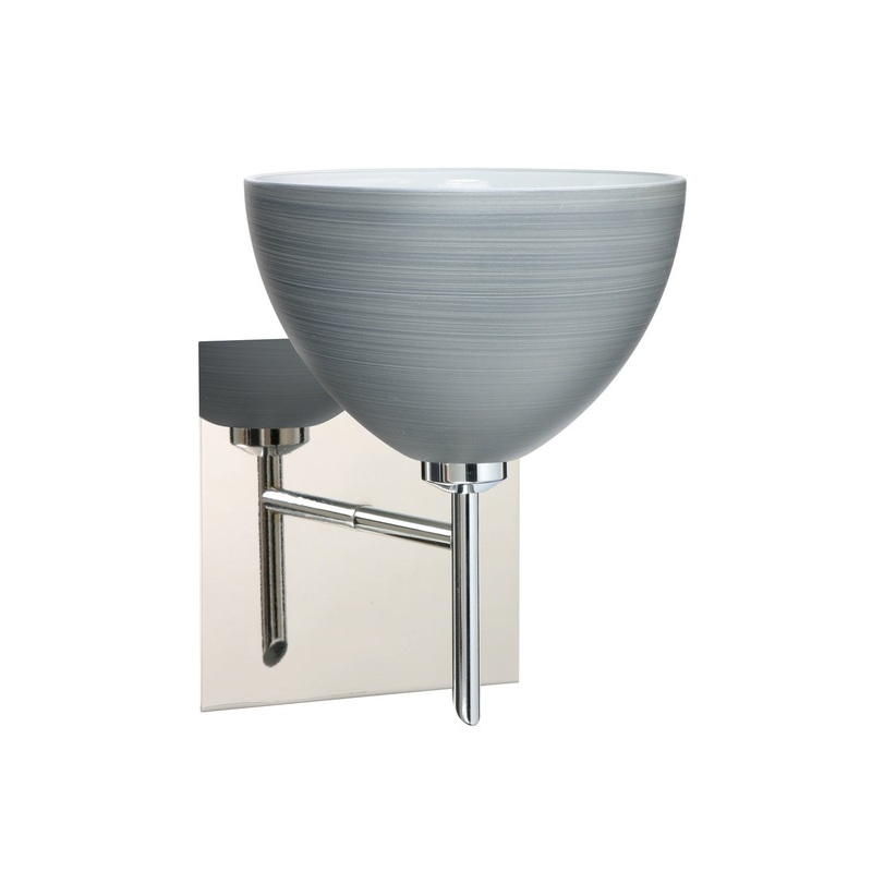 Besa 1SW-4679TN-CR-SQ Brella One Light Wall Sconce Chrome