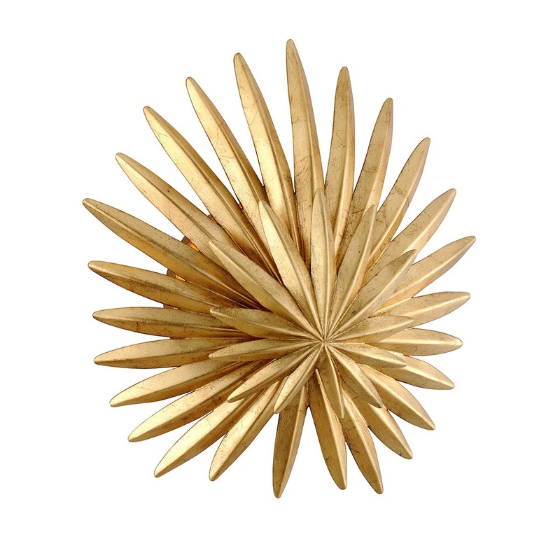 Corbett Lighting 309-11-VGL Savvy One Light Wall Sconce Vintage Gold Leaf