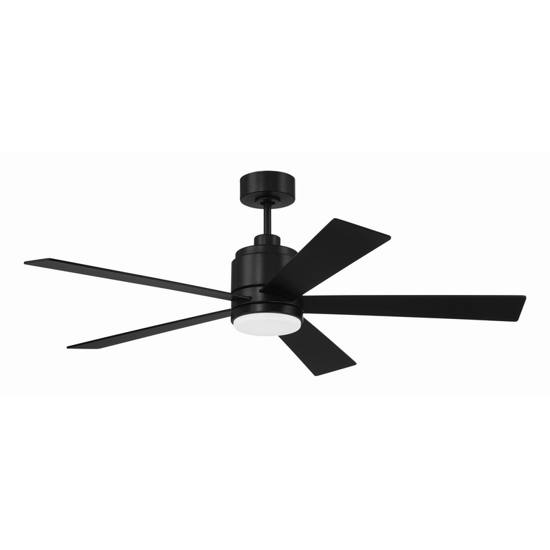 Craftmade MCY52FB5 McCoy 52 5 Blade 52″Ceiling Fan Flat Black