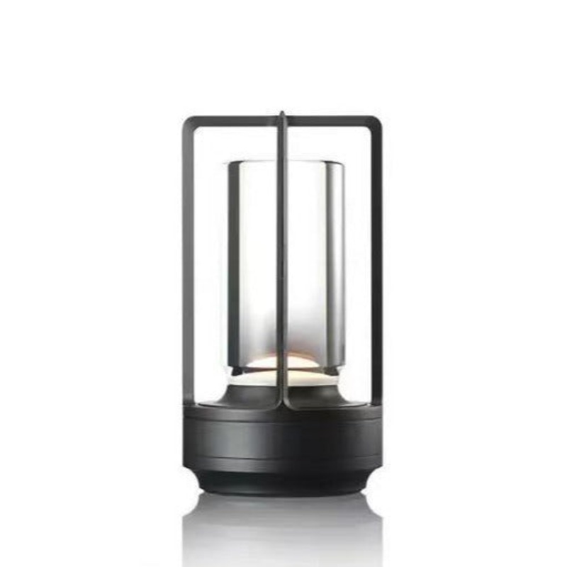 Cross-Shaped LED Table Lamp – Black Touch Button with USB Charging