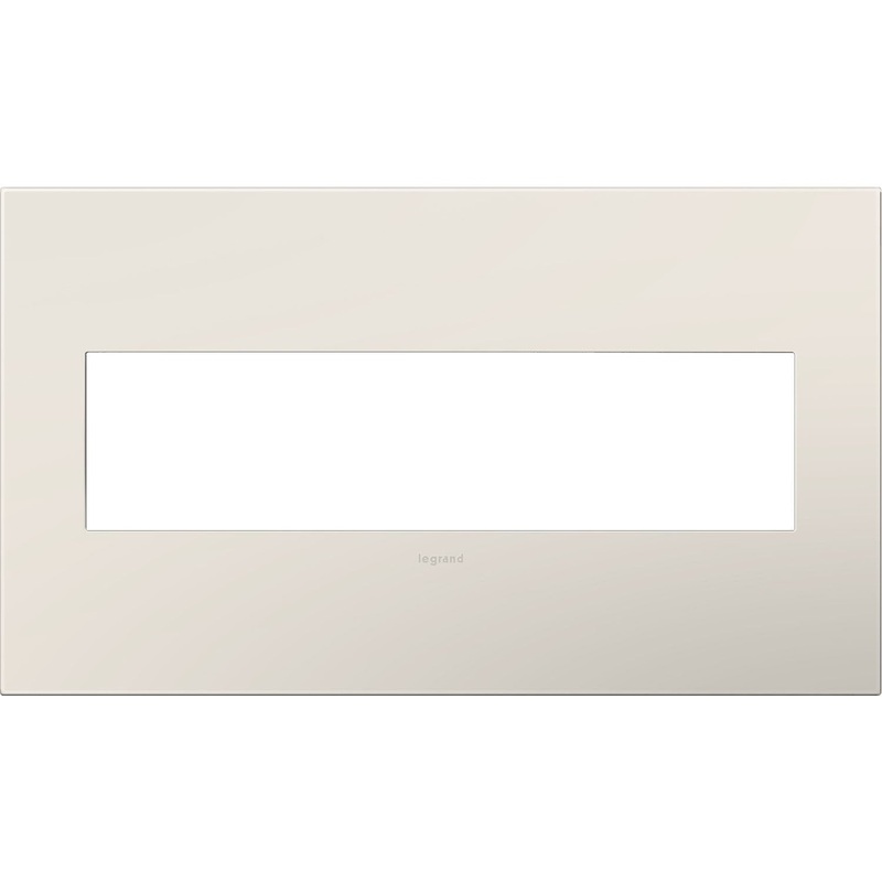 Gang Wall Plate from the Adorne Collection in Satin Light Almond Finish by Legrand
