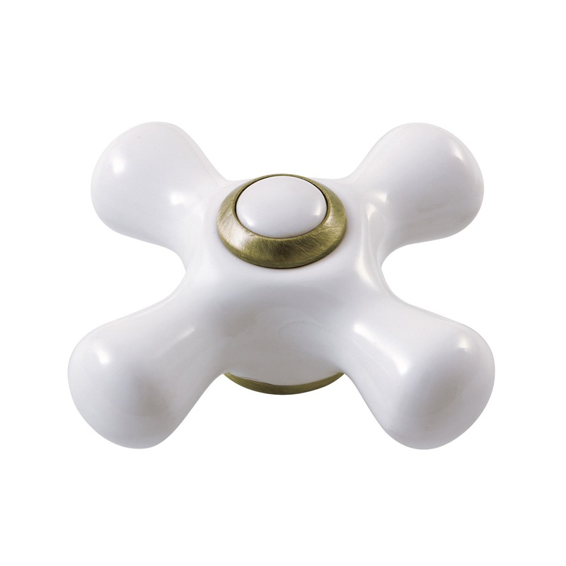 KSDH23635PX Brass Cross Diverter Handle, Antique Brass