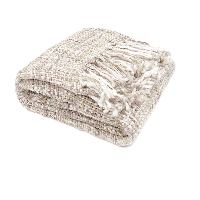 Rans Oslo Knitted Weave Throw 127x152cm – Natural Beauty