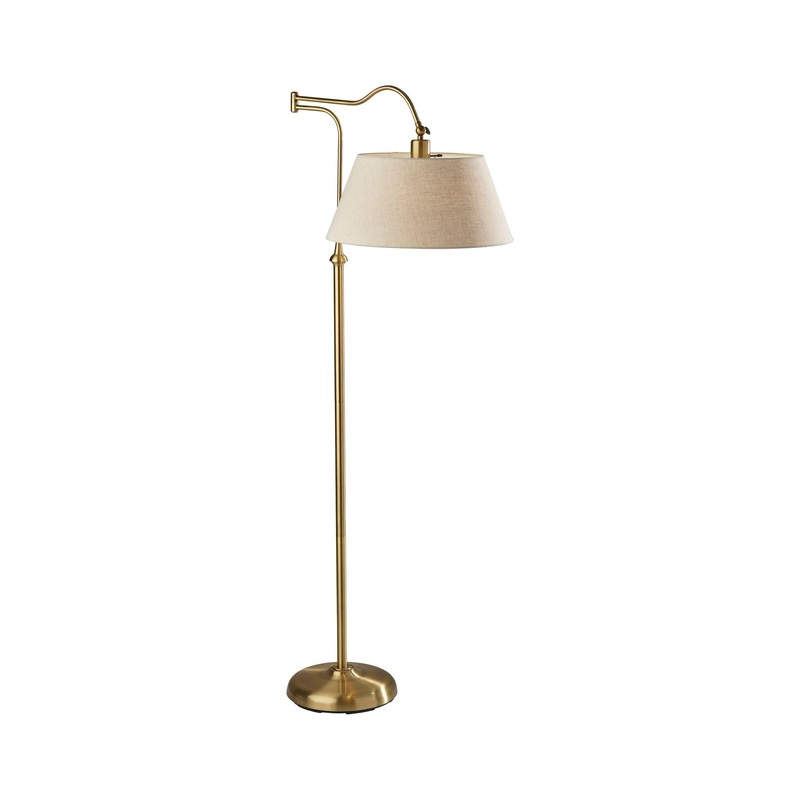 Rodeo Floor Lamp Antique Brass