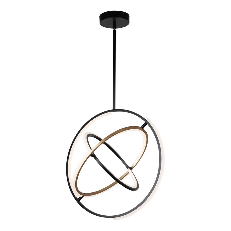 Trilogy Pendant – Black & Brass / 24.00
