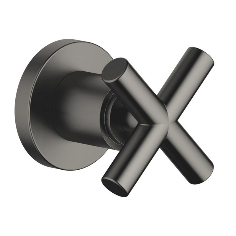 Volume Control Trim TARA Wall Mount 1 Cross Brushed Dark Platinum ADA