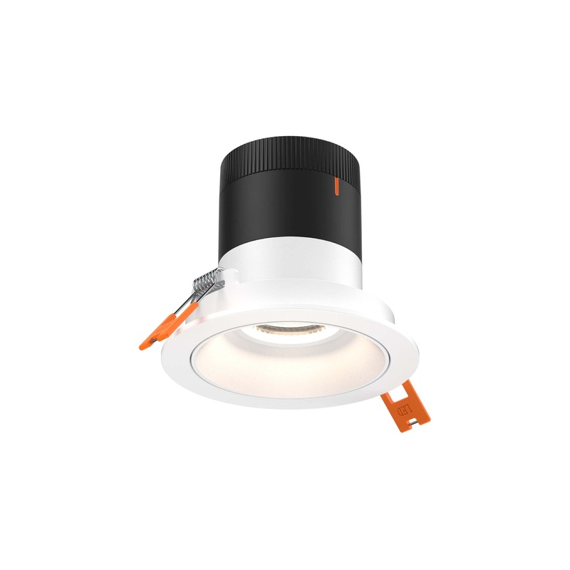 3″ Modular Downlight White with White Trim 60 Degrees Regressed