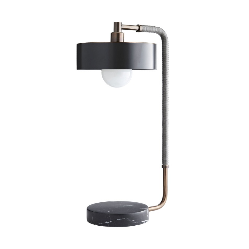 Arteriors 49248-130 Aaron One Light Table Lamp Heritage Brass