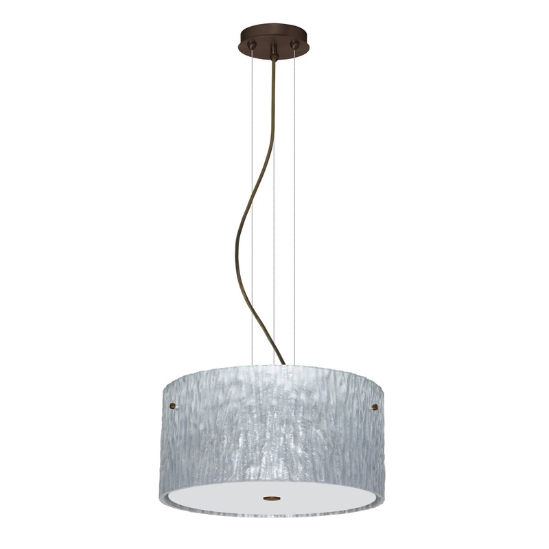 Besa 1KV-4008SS-LED-BR Tamburo Three Light Pendant Bronze (Discontinued)