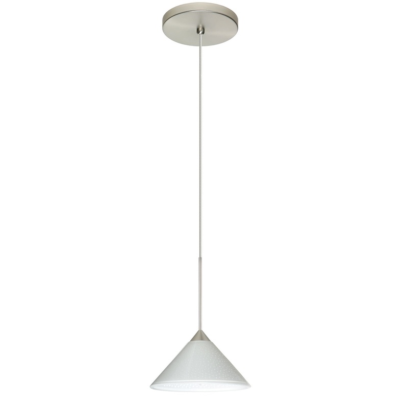 Besa 1XT-282453-SN Kona One Light Pendant Satin Nickel