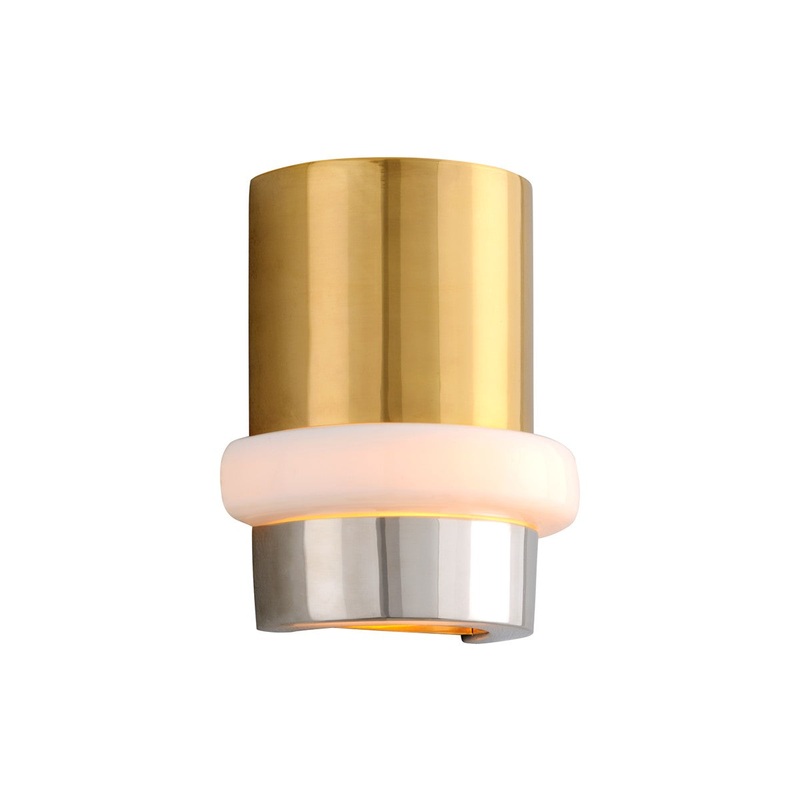 Corbett Lighting 300-11 Beckenham One Light Wall Sconce Vintage Polished Brass And Nickel (Discontinued)