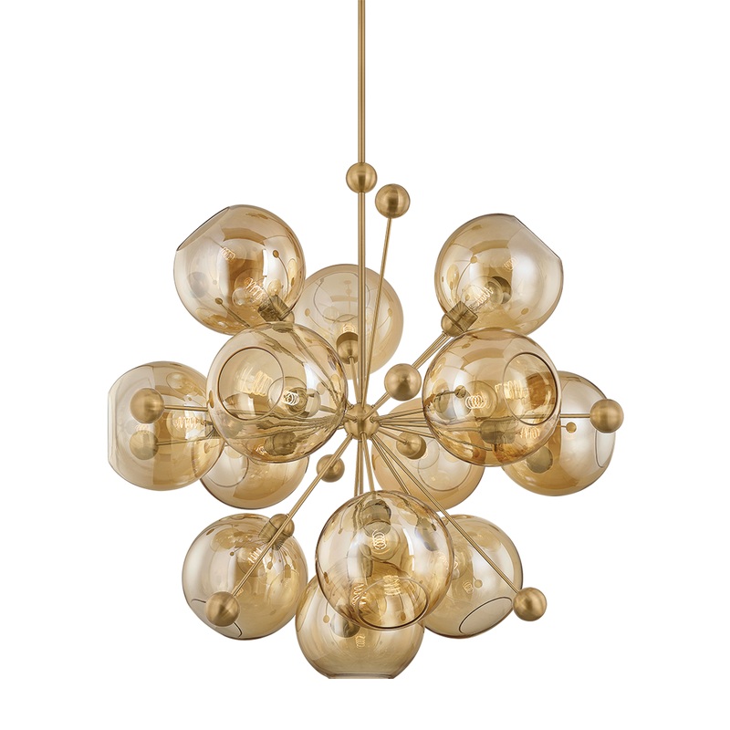 Ellory Chandelier Patina Brass