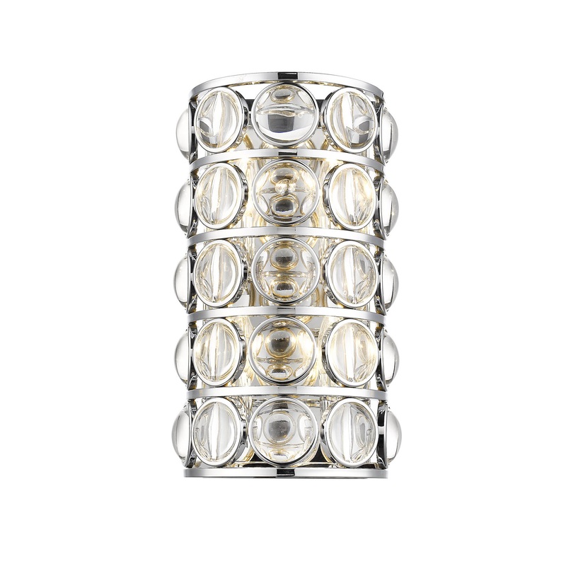 Four Light Wall Sconce from the Eternity Collection in Chrome Finish by Z-Lite
