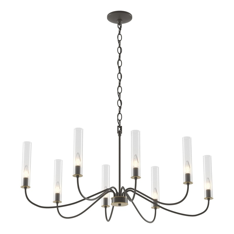 Grace 8-Arm Chandelier Dark Smoke