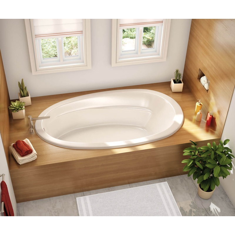 MAAX 106169-103-001 Talma 7242 Acrylic Drop-in End Drain Aeroeffect Bathtub in White