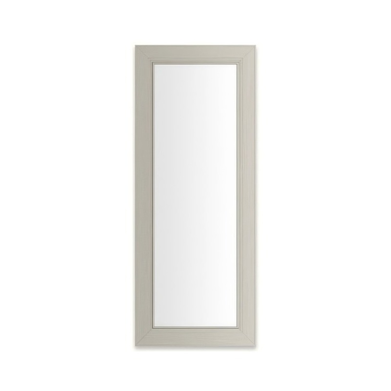 Medicine Cabinet Main Line 16 x 40 Inch 1 Doors Framed Mirror Nickel Flat Top Merion Frame Slow Close Hinges Sliding Magnification Mirror Magnetic Strip Interior Lighting USB Charging ports Electrical Outlets Phone Holder 4 Inch