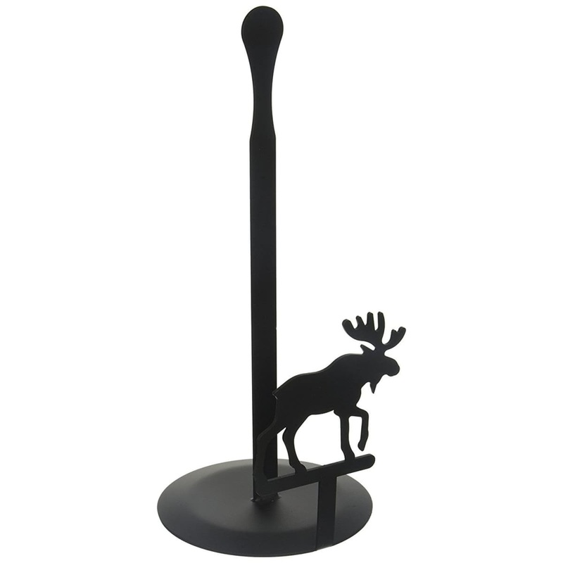 Village Wrought Iron PT-C-19 Moose Paper Towel Stand