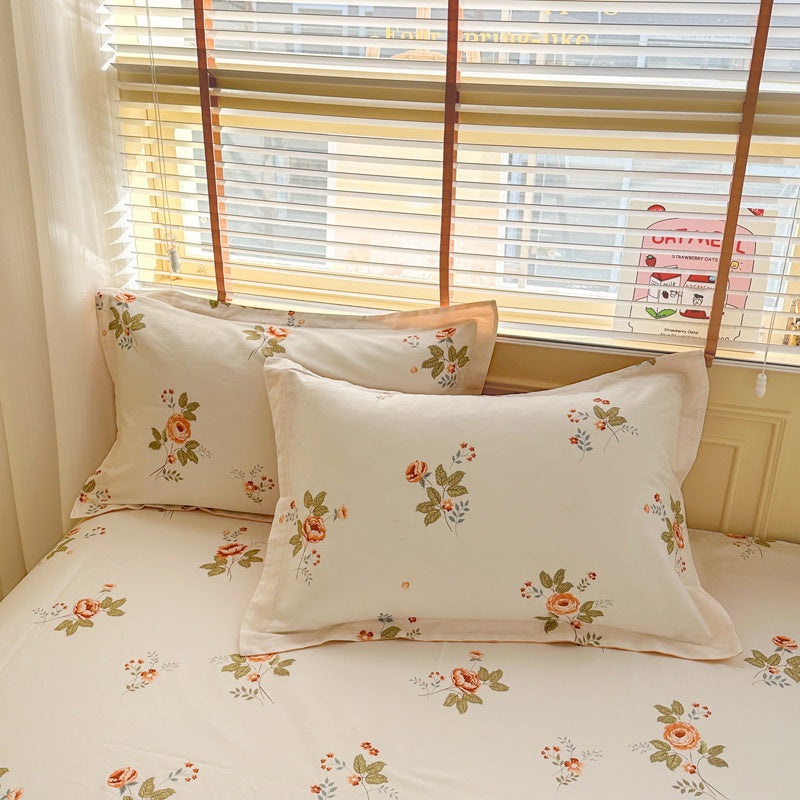 Anna’s Garden 100% Cotton Pillowcase Set (Pack of 2) – Breathable Standard Size 48x74cm Pure Cotton Pillow Covers