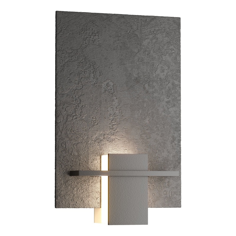 Aperture Sconce Black White Art Glass (BB)
